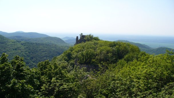 Hrad Ostrý Kameň Autor: Svetovid źródło: https://upload.wikimedia.org/wikipedia/commons/5/50/Ostry_Kamen_ruins.jpg