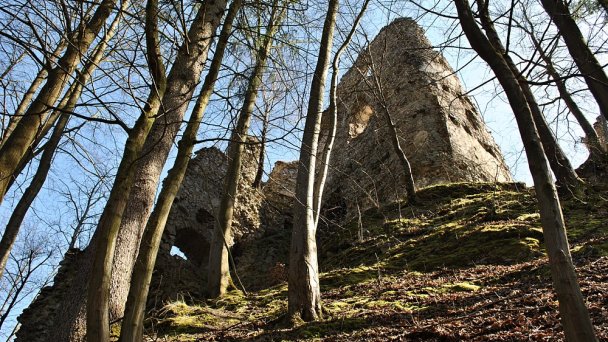 Starý hrad Autor: Patrik Kunec źródło: https://upload.wikimedia.org/wikipedia/commons/6/6b/03_Starhrad_-_Star%C3%BD_hrad_-_2._4._2016.JPG
