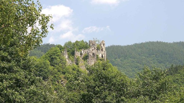 Starý Hrad Autor: Prazak źródło: https://upload.wikimedia.org/wikipedia/commons/6/6a/Star%C3%BD_hrad.jpg