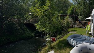 Žilinský Baťov kanál, plavby na člnoch po biokoridore pri Vodnom diele 4