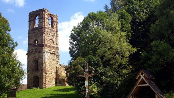 Monastier Zostúpenia Svätého Ducha Autor: Pierre Bona źródło: https://upload.wikimedia.org/wikipedia/commons/7/7d/Krasny-Brod_ruines_monast%C3%A8re.jpg