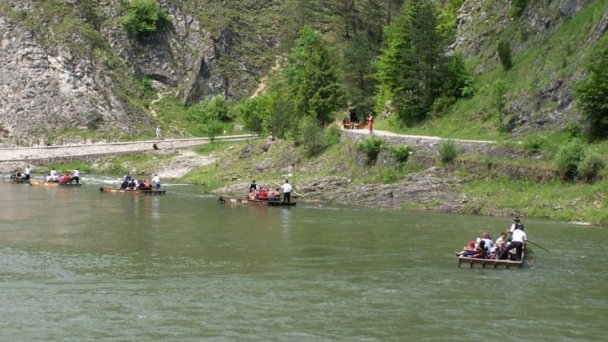 Pltníctvo Dunajec, splavovanie prielomu Dunajca - Pieniny Červený Kláštor 8 źródło: http://pltnictvo.eu.sk/galeria/