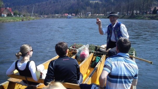 Pltníctvo Dunajec, splavovanie prielomu Dunajca - Pieniny Červený Kláštor 5 źródło: http://pltnictvo.eu.sk/galeria/