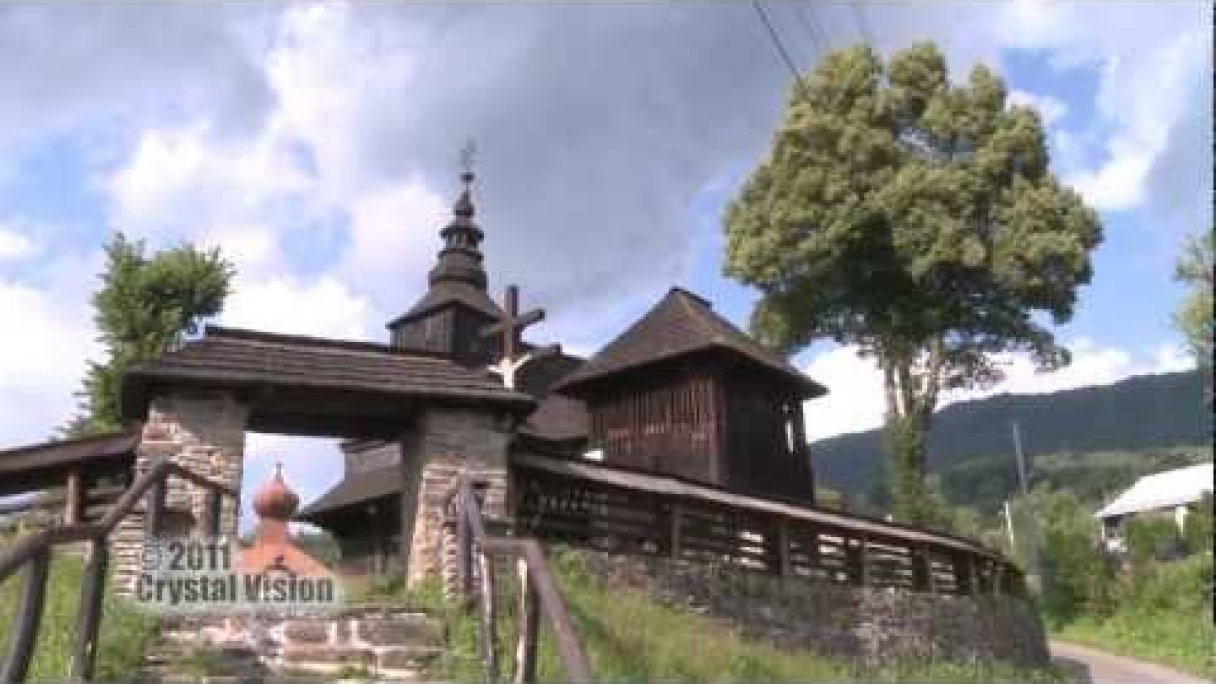 Drevená cerkev svätého Michala Archanjela (Ruský Potok) Autor: Slovensky Trip źródło: https://www.youtube.com/@slovaktrip