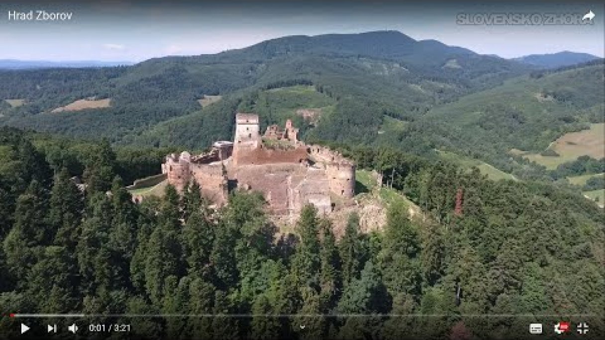 Hrad Zborov Autor: SLOVENSKO ZHORA źródło: https://www.youtube.com/@SLOVENSKO-ZHORA