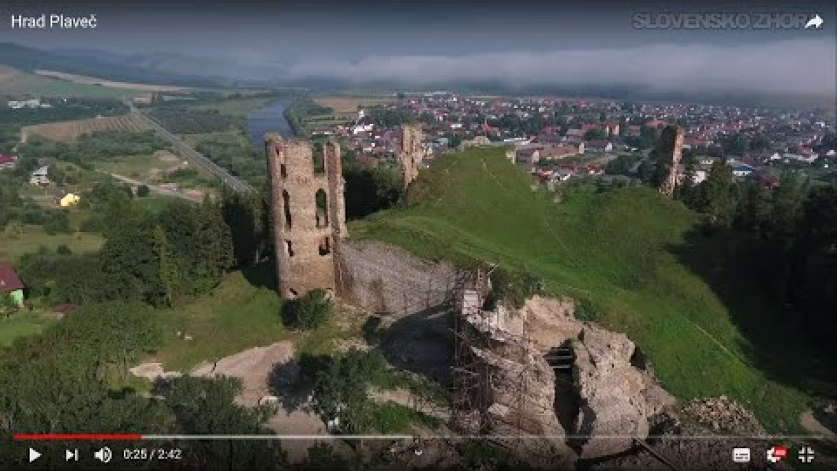Hrad Plaveč Autor: SLOVENSKO ZHORA źródło: https://www.youtube.com/@SLOVENSKO-ZHORA