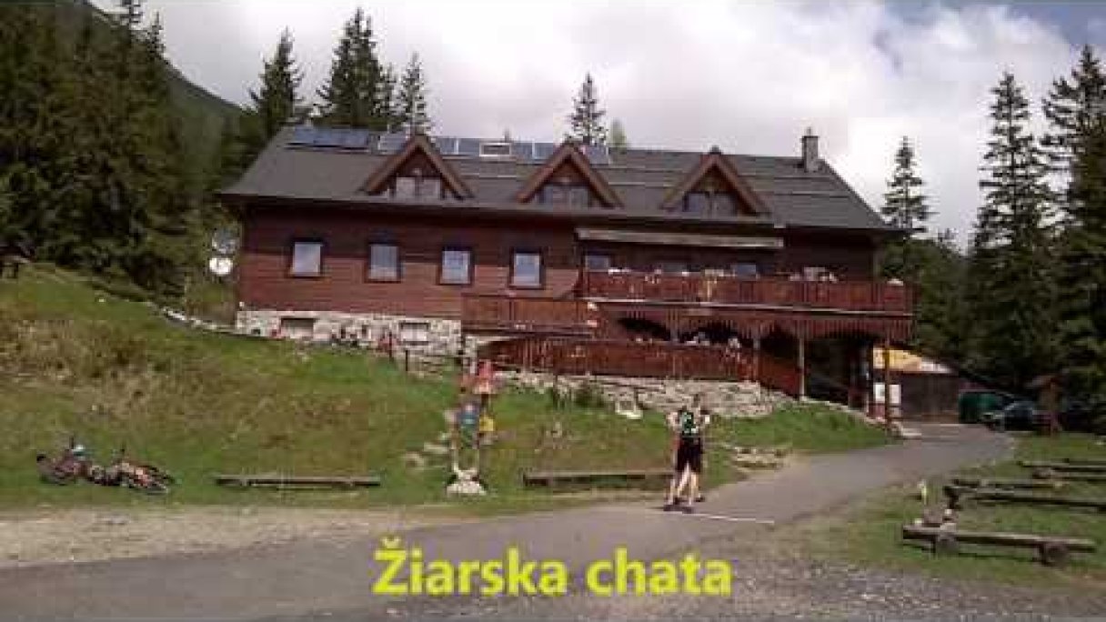 Žiarska chata a Šarafiový vodopád. Autor: Jano bello źródło: https://www.youtube.com/@janobello Žiarska chata a Šarafiový vodopád. Autor: Jano bello źródło: https://www.youtube.com/@janobello