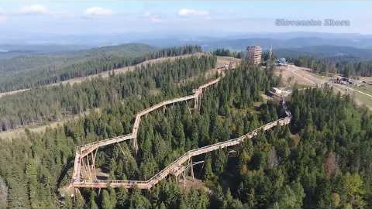 Chodník korunami stromov - Ždiar - Bachledova dolina - Bachledka Ski and Sun. SLOVENSKO ZHORA Autor: SLOVENSKO ZHORA źródło: https://www.youtube.com/@SLOVENSKO-ZHORA