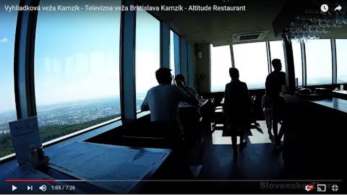 Vyhliadková veža Kamzík - Televízna veža Bratislava Kamzík - Altitude Restaurant Autor: SLOVENSKO ZHORA źródło: https://www.youtube.com/@SLOVENSKO-ZHORA Vyhliadková veža Kamzík - Televízna veža Bratislava Kamzík - Altitude Restaurant Autor: SLOVENSKO ZHORA źródło: https://www.youtube.com/@SLOVENSKO-ZHORA