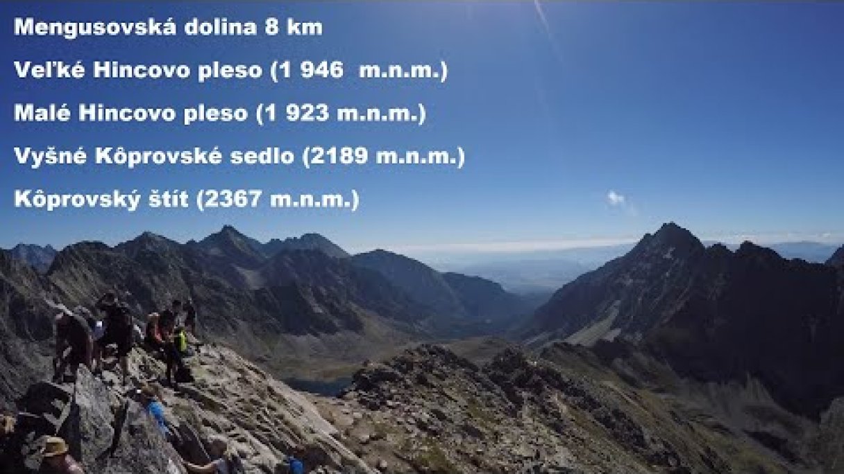 Mengusovská dolina - Veľké a Malé Hincovo pleso - Vyšné Kôprovské sedlo - Kôprovský štít Autor: SLOVENSKO ZHORA źródło: https://www.youtube.com/@SLOVENSKO-ZHORA