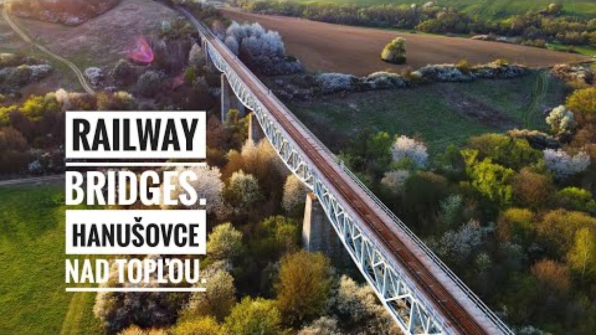 Hanušovce nad Topľou, Railway bridges, Slovakia, Mavic Mini Autor: Matúš Vasilko źródło: https://www.youtube.com/@d71t Hanušovce nad Topľou, Railway bridges, Slovakia, Mavic Mini Autor: Matúš Vasilko źródło: https://www.youtube.com/@d71t