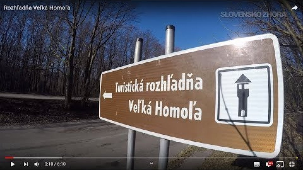 Rozhľadňa Veľká Homoľa Autor: SLOVENSKO ZHORA źródło: https://www.youtube.com/@SLOVENSKO-ZHORA
