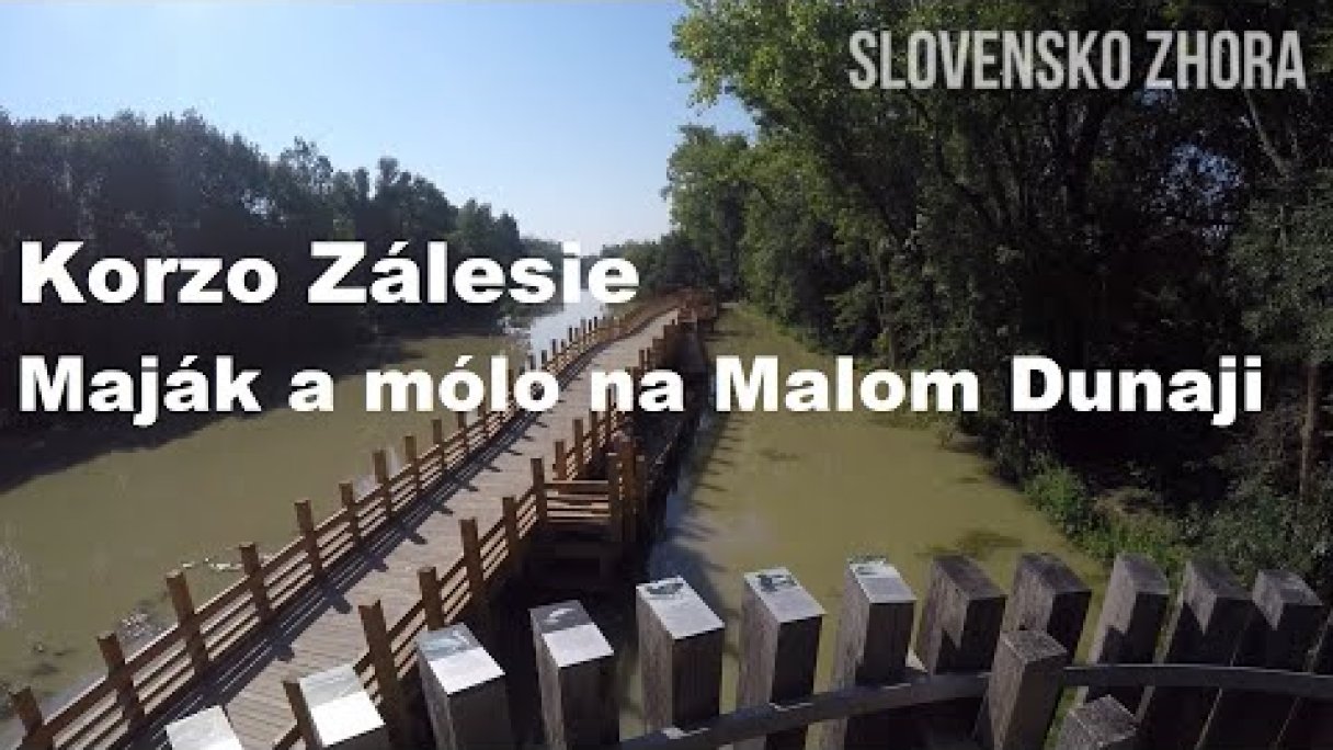 Korzo Zálesie - Maják a mólo na Malom Dunaji - Záleský maják Autor: SLOVENSKO ZHORA źródło: https://www.youtube.com/@SLOVENSKO-ZHORA