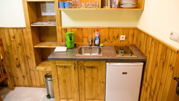 Kuchyňa v mezonetovom apartmáne