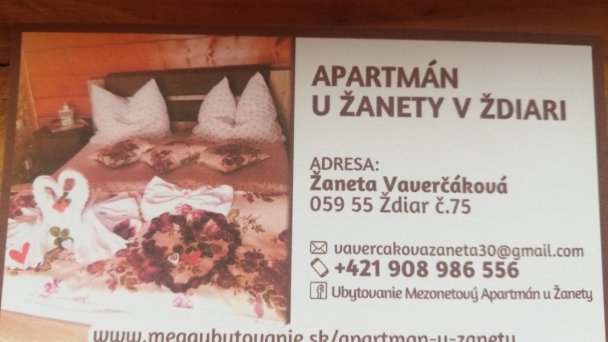 Apartmán u Žanety Ždiar 14