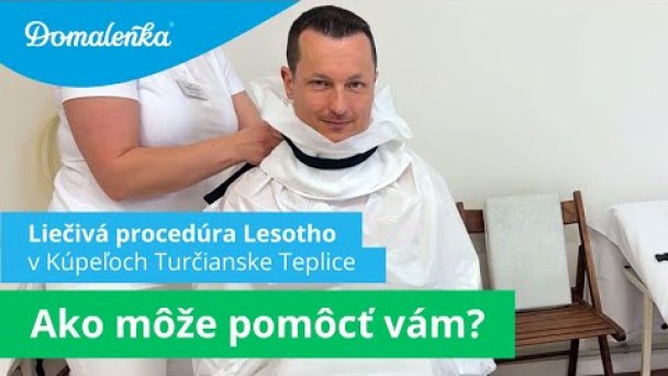 Procedúry v Kúpeľoch Turčianske Teplice: Lesotho (plynový zábal CO₂) Autor: Domalenka predtým Sorger źródło: https://www.youtube.com/@domalenka