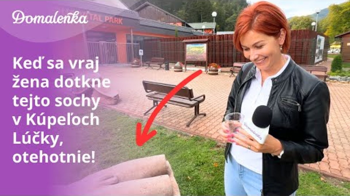 Kúpele Lúčky: Fenomén lúčanskej vody, krásna okolitá príroda, ktorá nás uchvátila a povestná socha Autor: Domalenka predtým Sorger źródło: https://www.youtube.com/@domalenka