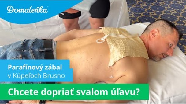 Procedúry v Kúpeľoch Brusno: Parafínový zábal Autor: Domalenka predtým Sorger źródło: https://www.youtube.com/@domalenka