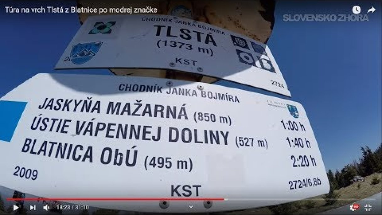 Túra na vrch Tlstá z Blatnice po modrej značke Autor: SLOVENSKO ZHORA źródło: https://www.youtube.com/@SLOVENSKO-ZHORA