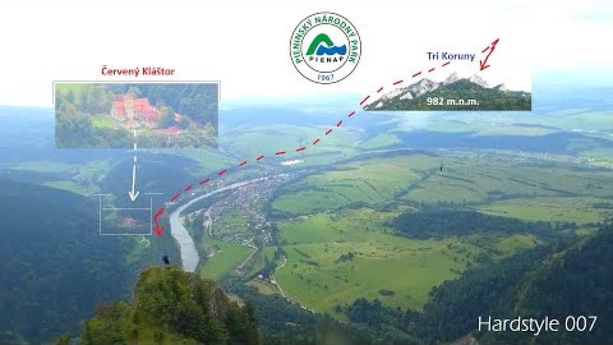 Pieniny - Tri Koruny / Trzy Korony (982 m.n.m.) Autor: Long Hiking H 007 źródło: https://www.youtube.com/@longhikingh0073