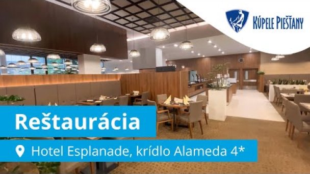 Kúpele Piešťany: Reštaurácia v Hoteli Ensana Esplanade, krídlo Alameda 4* Autor: Domalenka predtým Sorger źródło: https://www.youtube.com/@domalenka