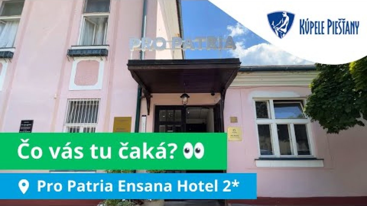 Kúpele Piešťany: Pro Patria Ensana Hotel 2* (kompletná prehliadka) Autor: Domalenka predtým Sorger źródło: https://www.youtube.com/@domalenka