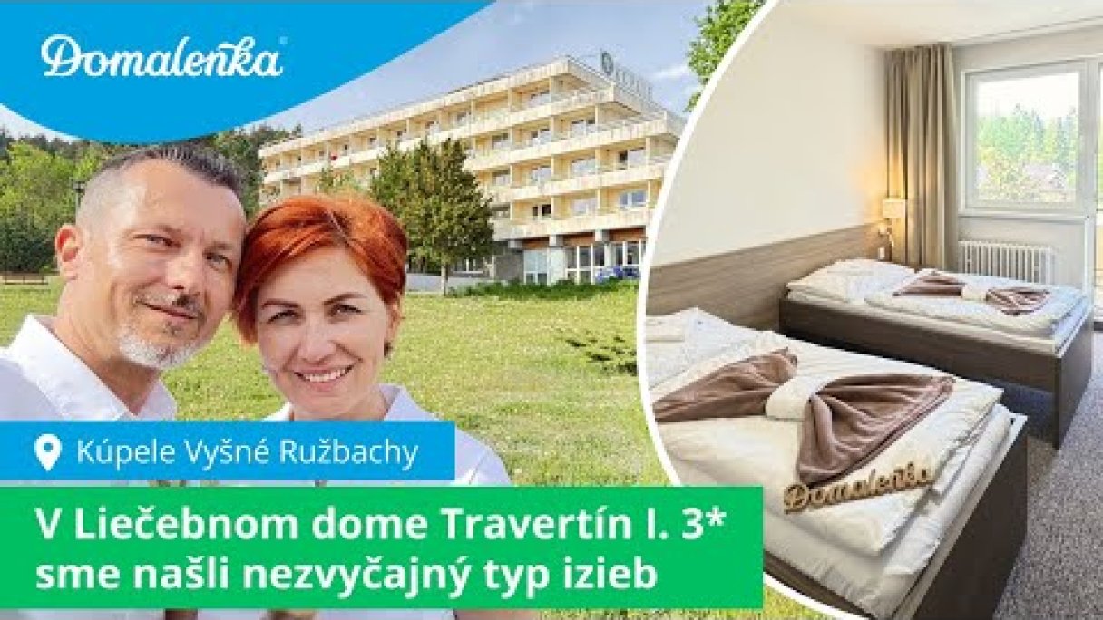 Kúpele Vyšné Ružbachy: V Liečebnom dome Travertín I. 3* sme našli nezvyčajný typ izieb Autor: Domalenka predtým Sorger źródło: https://www.youtube.com/@domalenka