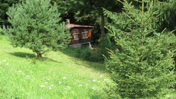 Chatka v rekreačnej oblasti pri lese Sklené Teplice 27