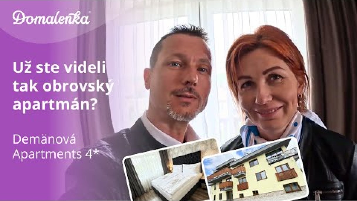 Demänová Apartments 4* Demänová: Už ste videli tak obrovský apartmán?  Autor: Domalenka predtým Sorger źródło: https://www.youtube.com/@domalenka