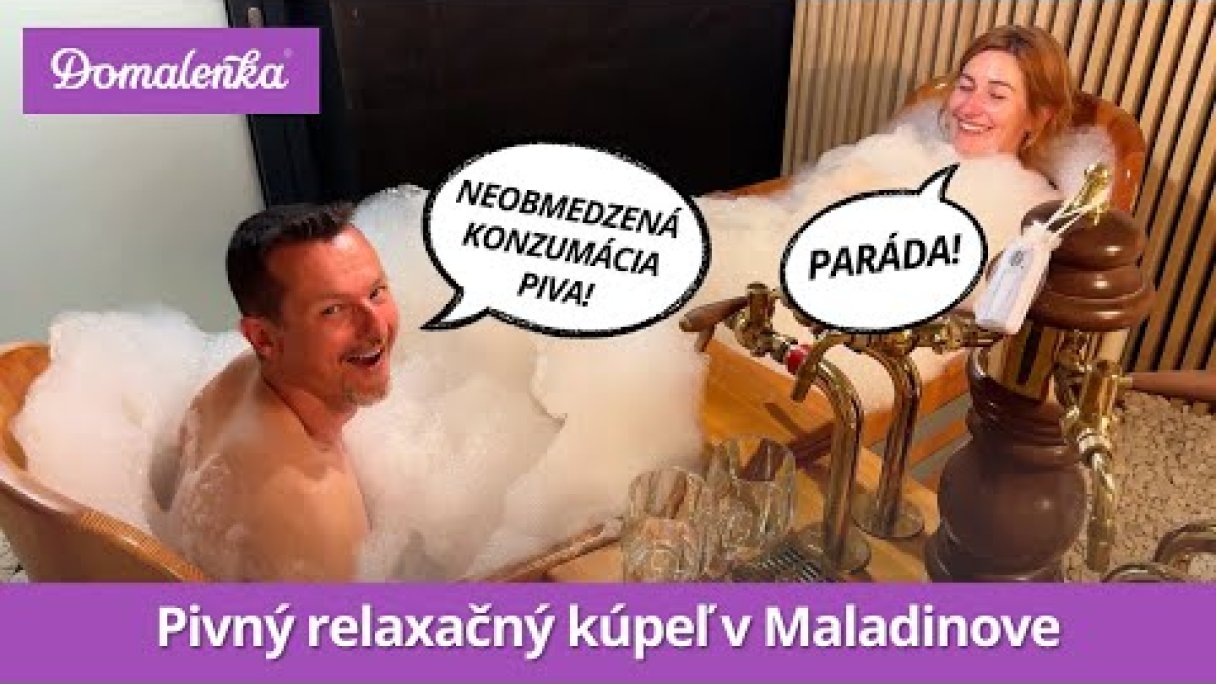 Pozývame vás do Maladinova na pivný relaxačný kúpeľ | Domalenka.sk Autor: Domalenka predtým Sorger źródło: https://www.youtube.com/@domalenka