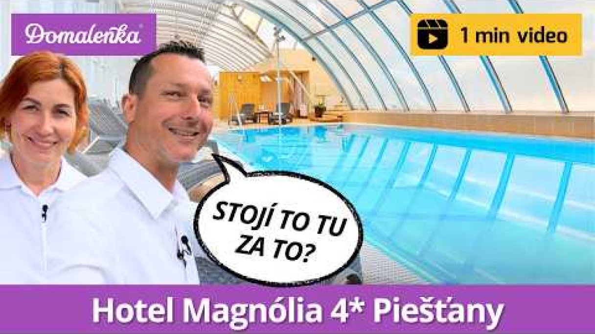 Hotel Magnólia 4* Piešťany – pre koho je a čo od neho čakať (1 min) Autor: Domalenka predtým Sorger źródło: https://www.youtube.com/@domalenka