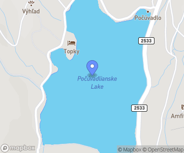Jezioro Počúvadlianske - Mapa