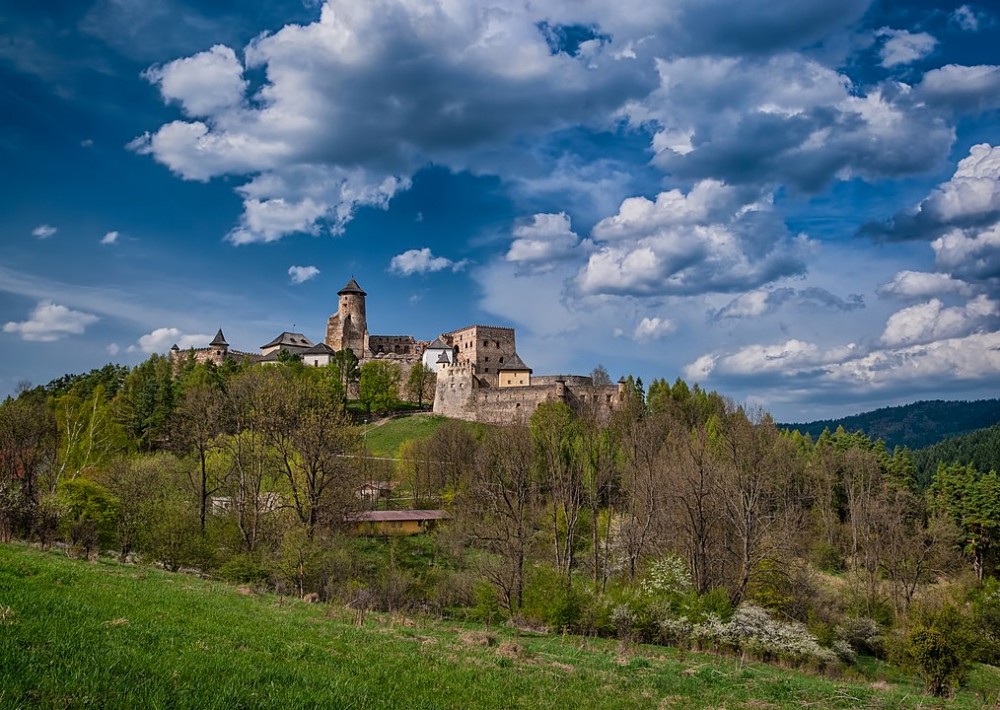 Panoráma so zachovaným Ľubovnianskym hradom