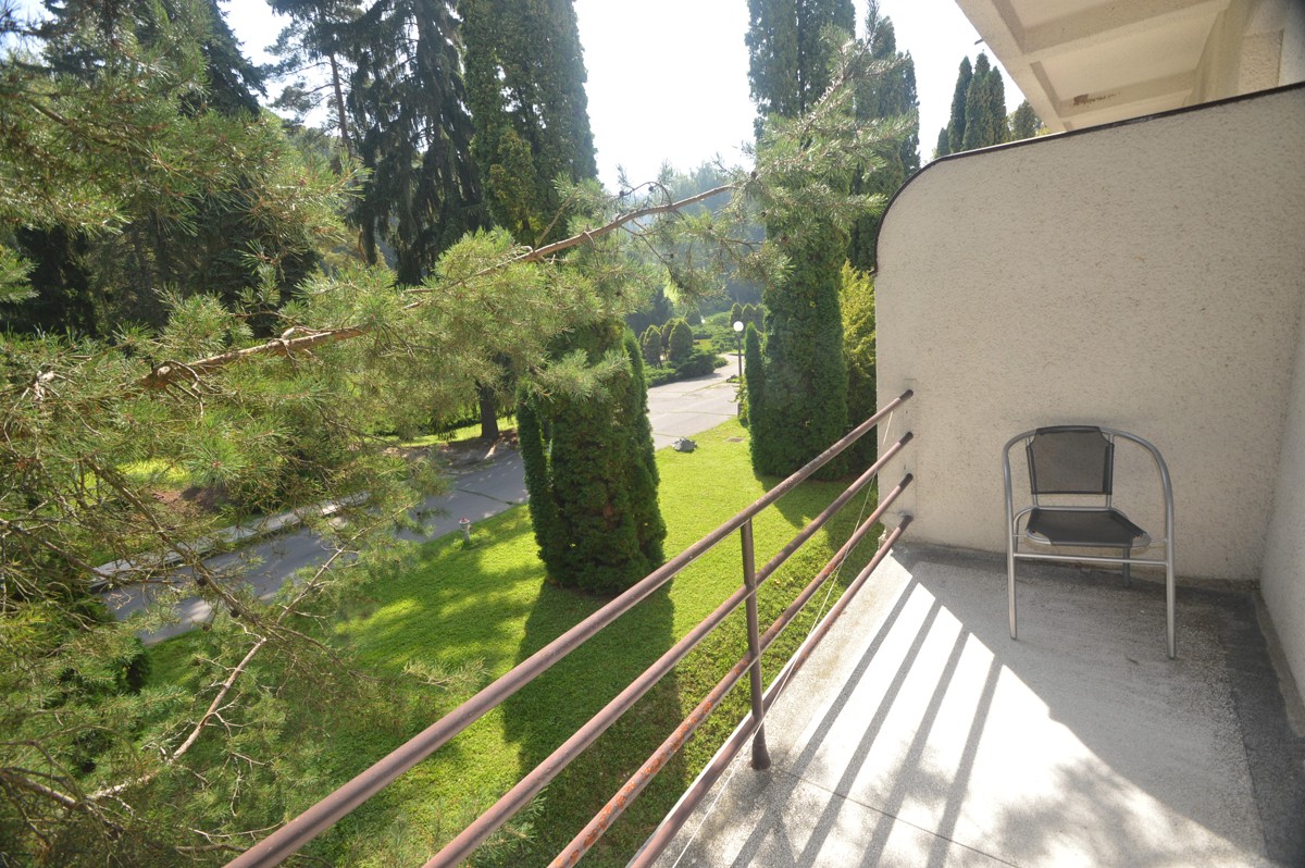 Widok z balkonu pokoju dwuosobowym